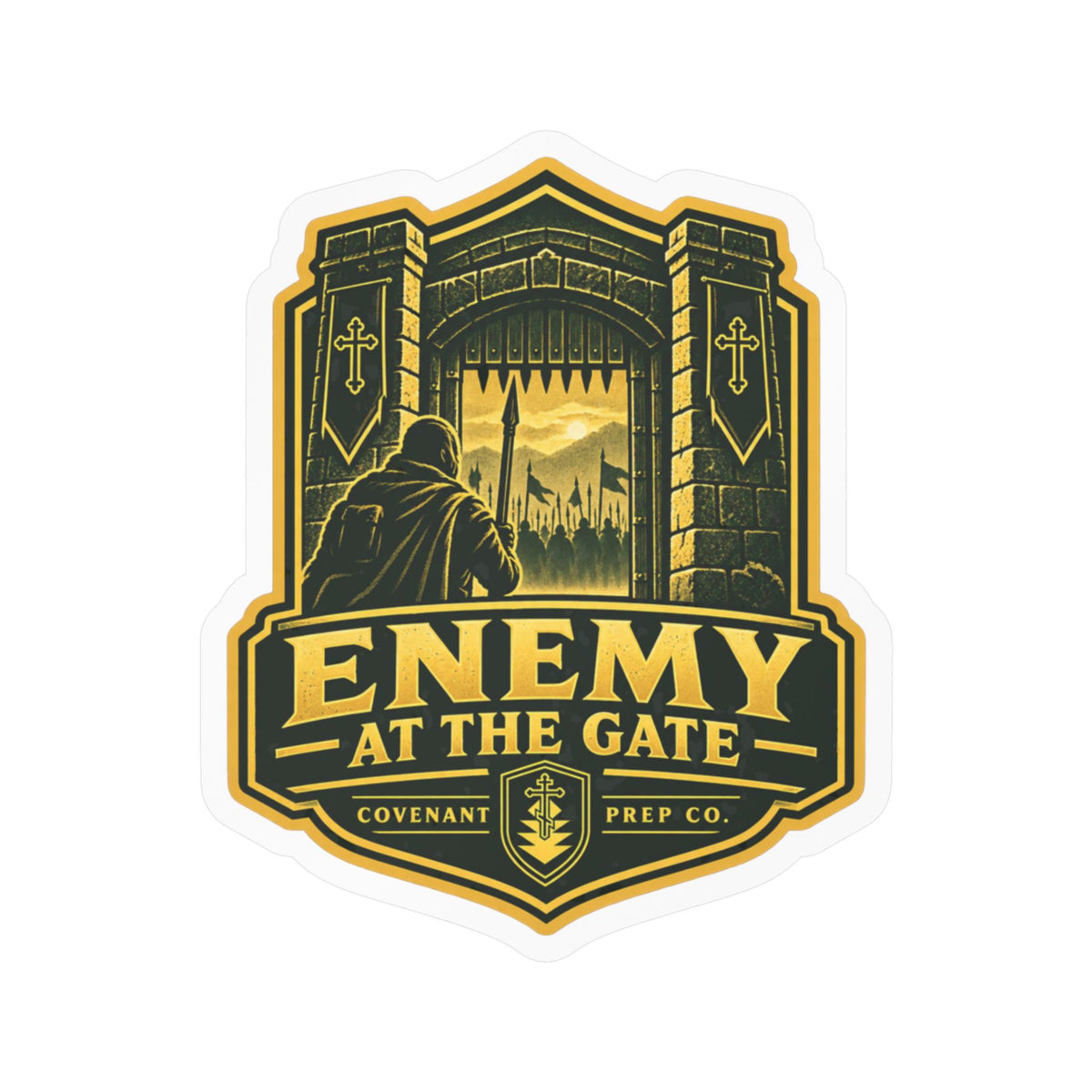 Enemy At The Gate Sticker