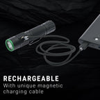 Kodiak® The KUB 2.0 Rechargeable 2000 Lumen Compact Tactical Flashlight