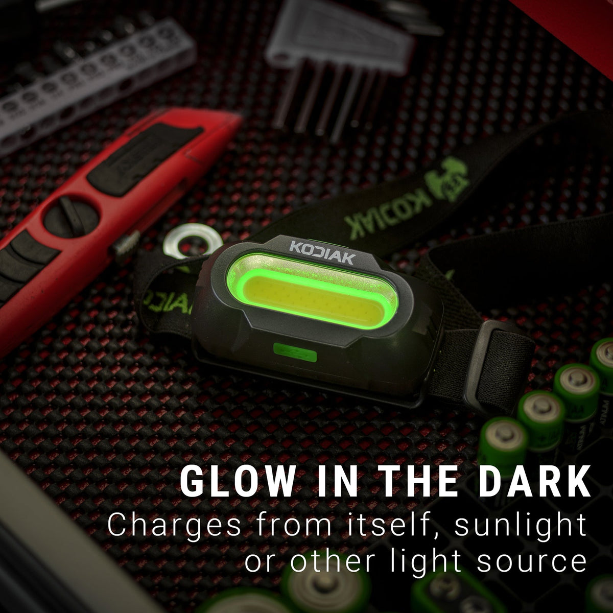 Kodiak® Knight Rechargeable 560 Lumen 5 Mode Headlamp 3 Pack