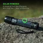 LitezAll® Bask Solar Powered & USB Rechargeable Flashlight
