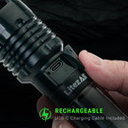 LitezAll® Bask Solar Powered & USB Rechargeable Flashlight