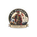 St. Florian Round Badge Sticker