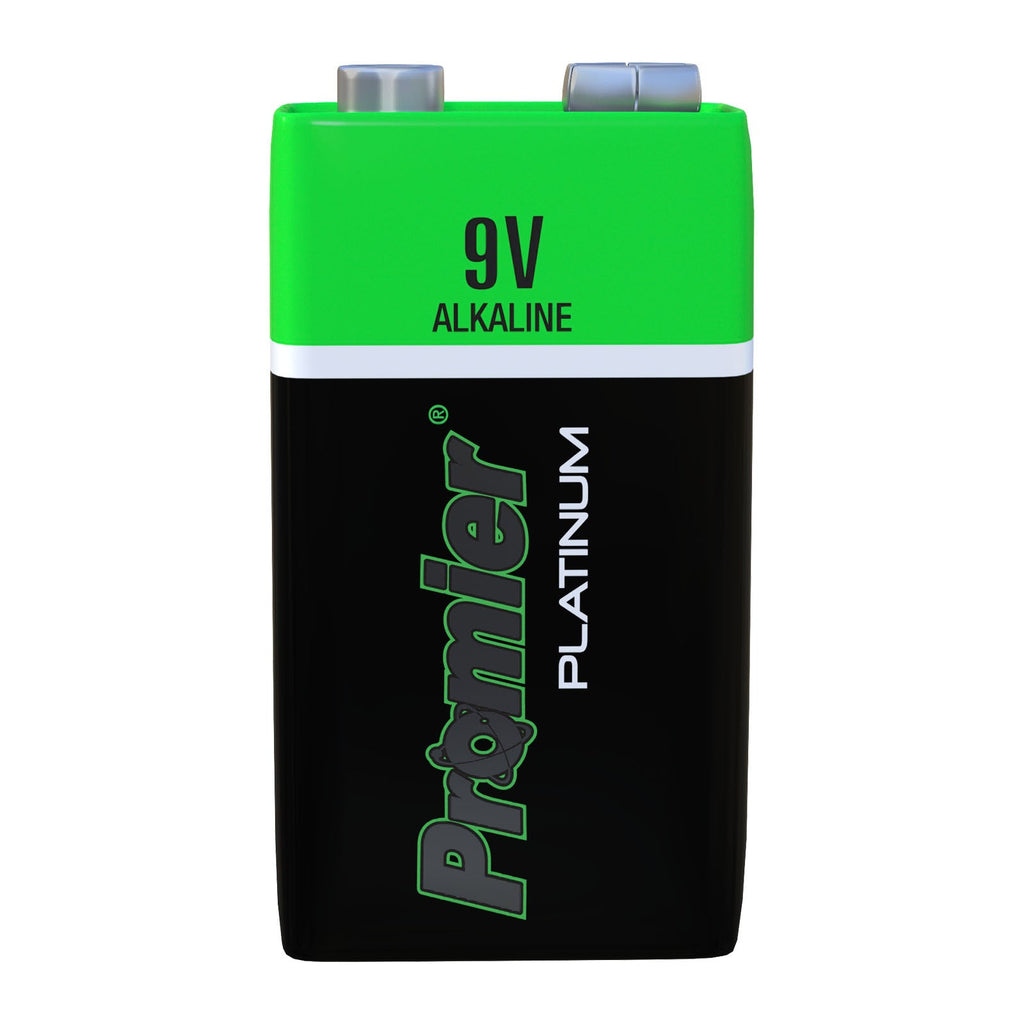 Promier® 9v Platinum Alkaline Battery 2 Pack