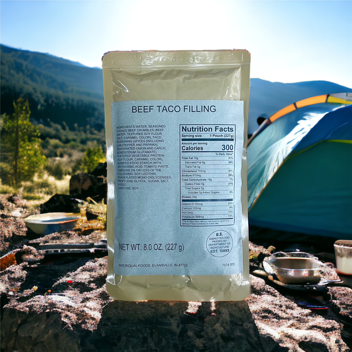 MRE Entree - Beef Taco Filling — view 2