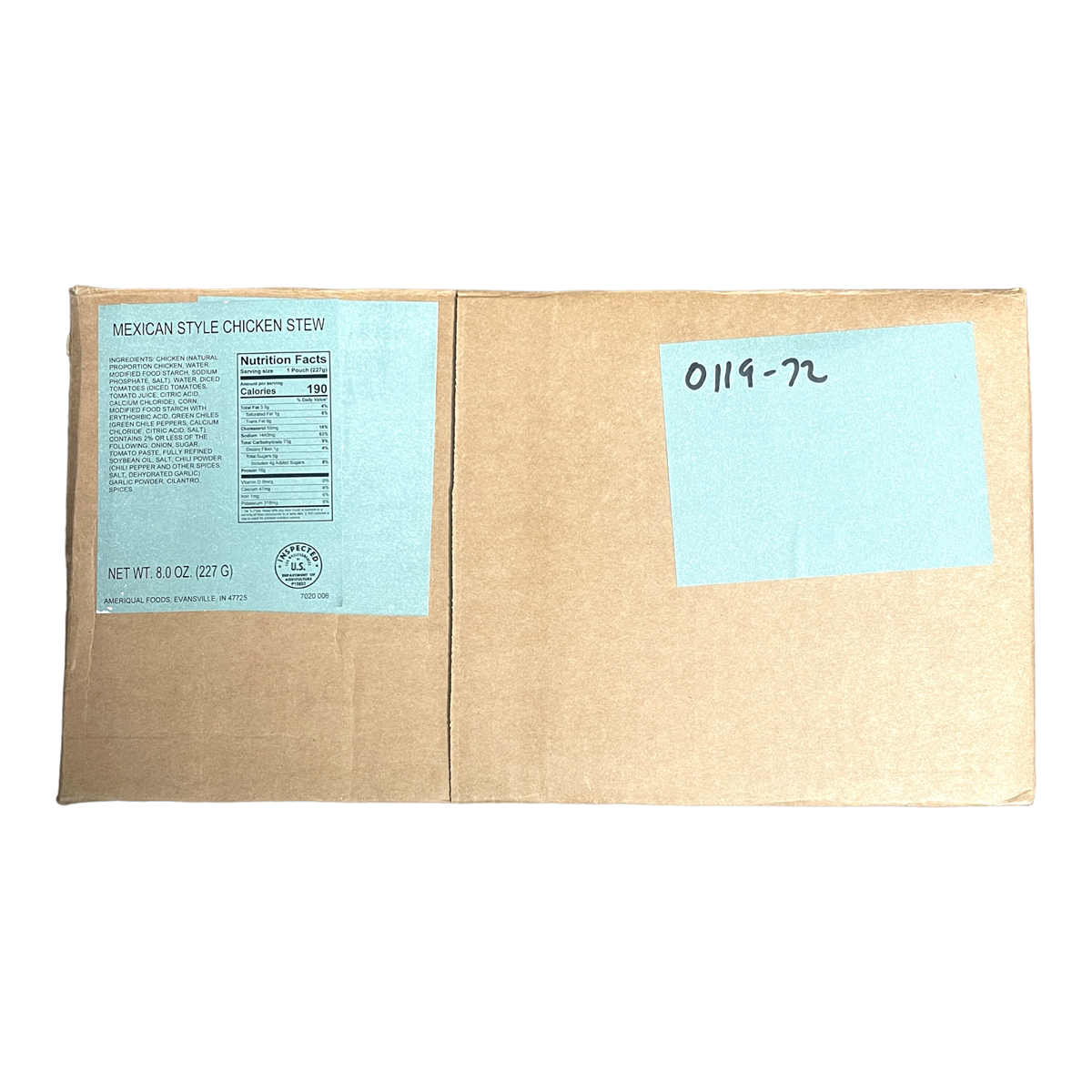 BULK MRE Entree - 72 packs of Mexican Chicken Stew — view 3