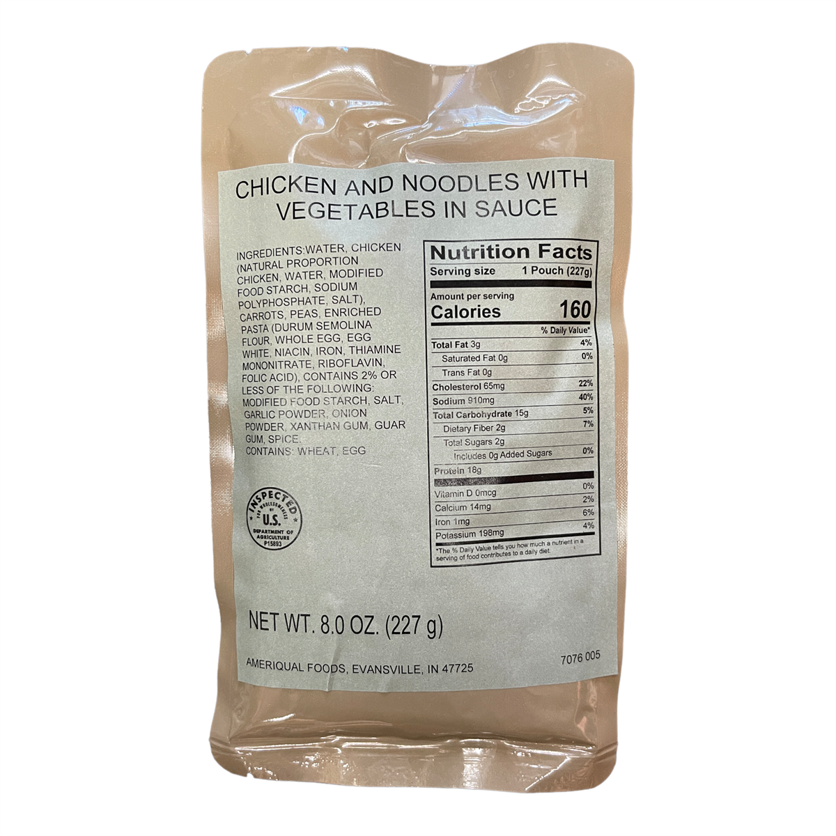 BULK MRE Entree - 72 packs of Chicken Noodle with Vegetables — view 4