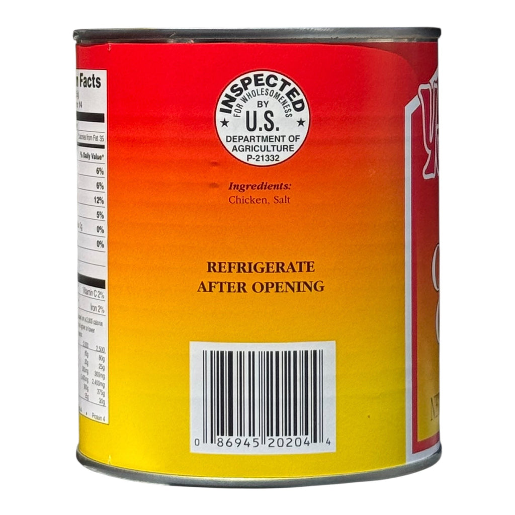 Yoder’s Canned Chicken Chunks — 28 oz, Fully Cooked (10+ Year Shelf Life)