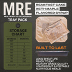 Military MRE Tray Pack — Breakfast Cake with Maple Syrup (UGR Component)