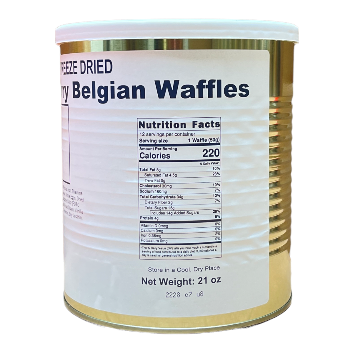 Freeze Dried Strawberry Belgian Waffles — view 3