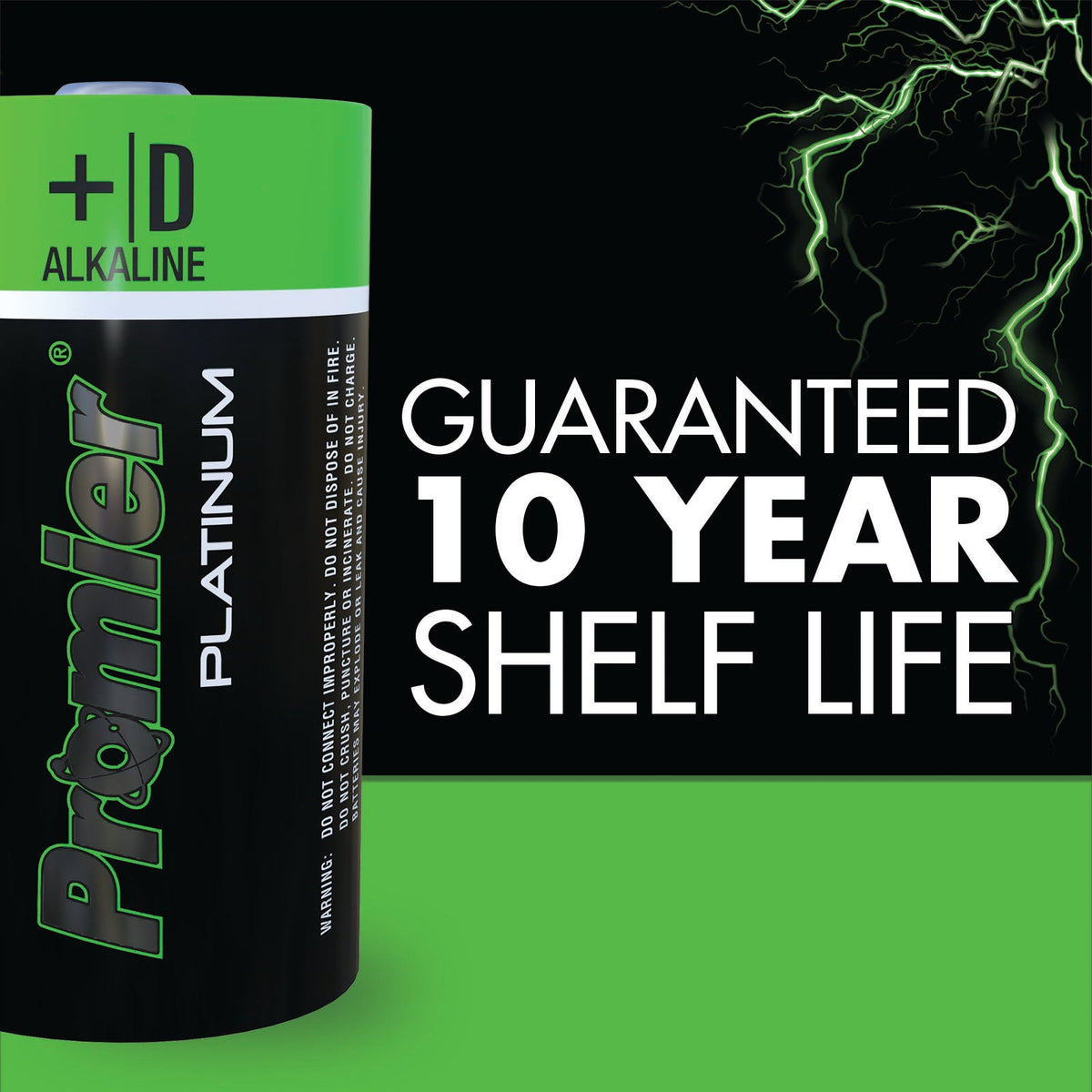 Promier® D Platinum Alkaline Battery 4 Pack