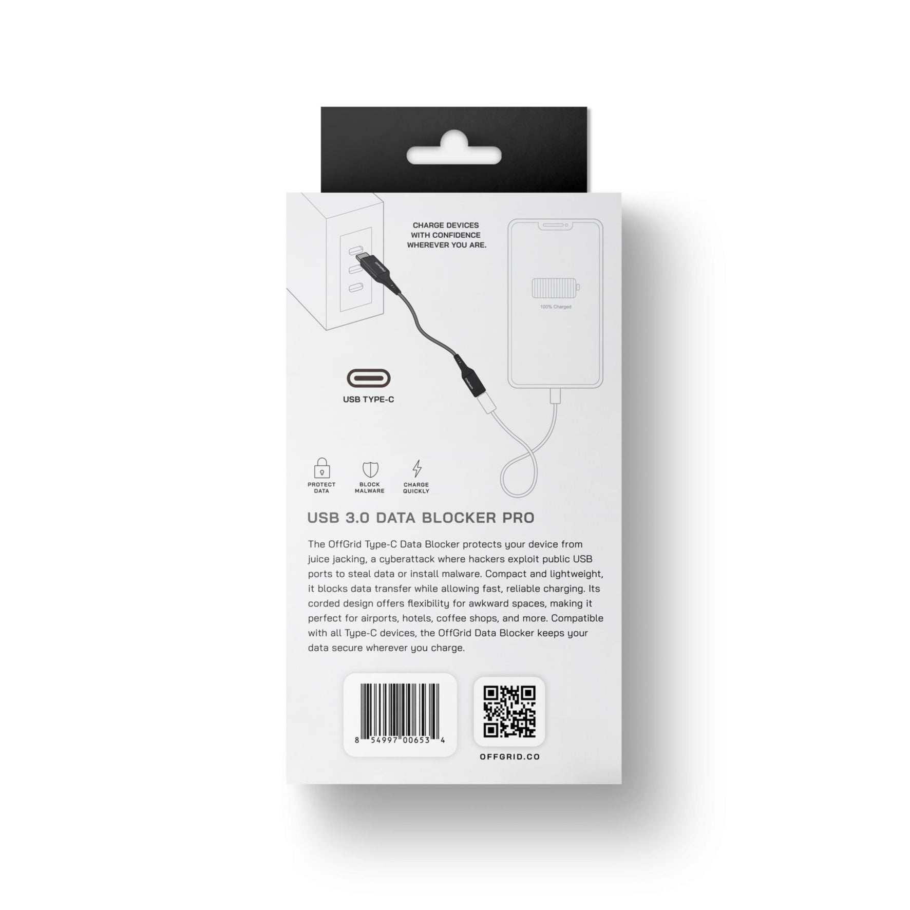 USB Data Blocker Pro - Cabled