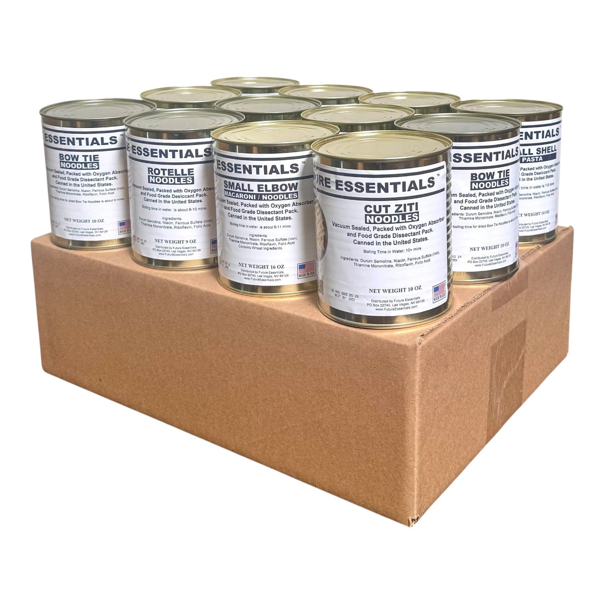 Case (12 Cans) of Future Essentials Canned Pasta Variety — view 2