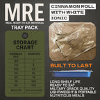 Military MRE Tray Pack — Cinnamon Roll with White Icing (UGR Component)