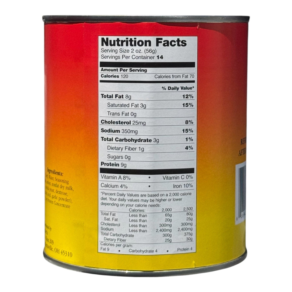 Yoder’s Canned Taco Beef Filling — 28 oz, Fully Cooked (10+ Year Shelf Life)