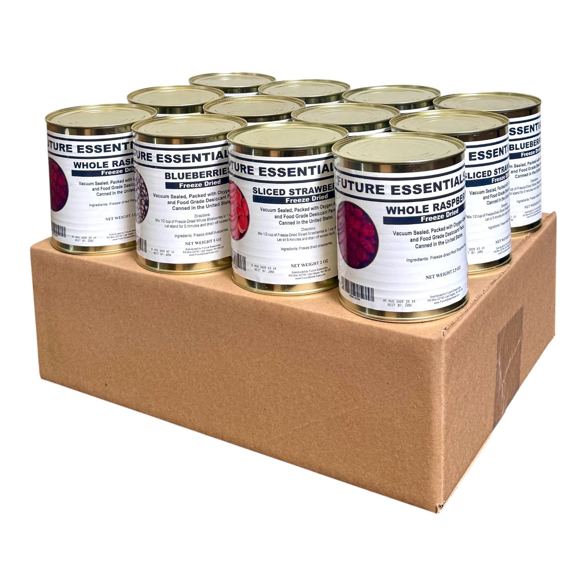 Case (12 Cans) of Future Essentials Freeze Dried Berry Variety — view 2