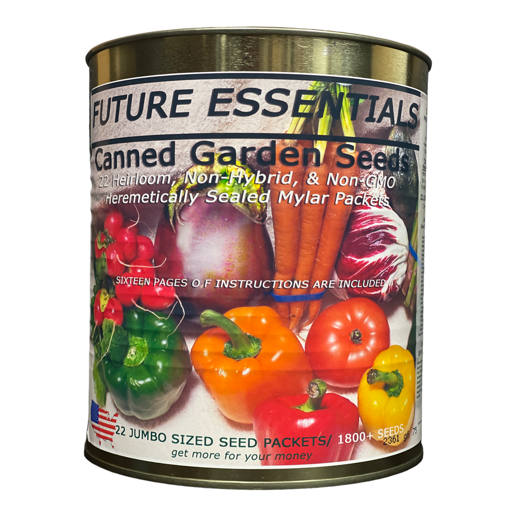 Heirloom Garden Seeds — 22 Non-GMO Canned Varieties for Long-Term Storage