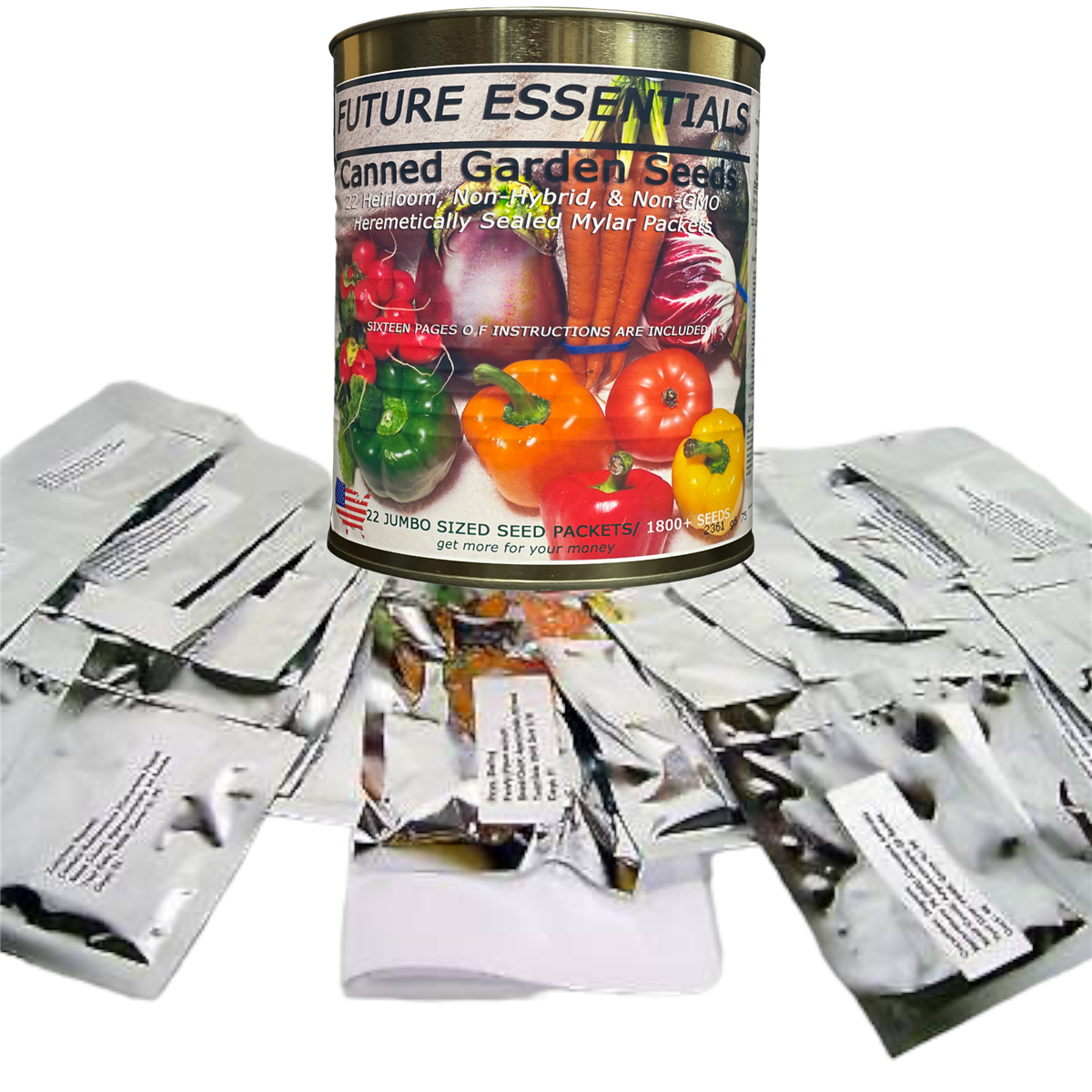Heirloom Garden Seeds — 22 Non-GMO Canned Varieties for Long-Term Storage — view 4