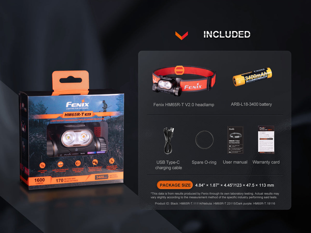 Fenix HM65R-T V2 Rechargeable Lightweight Trail Running Headlamp — view 19