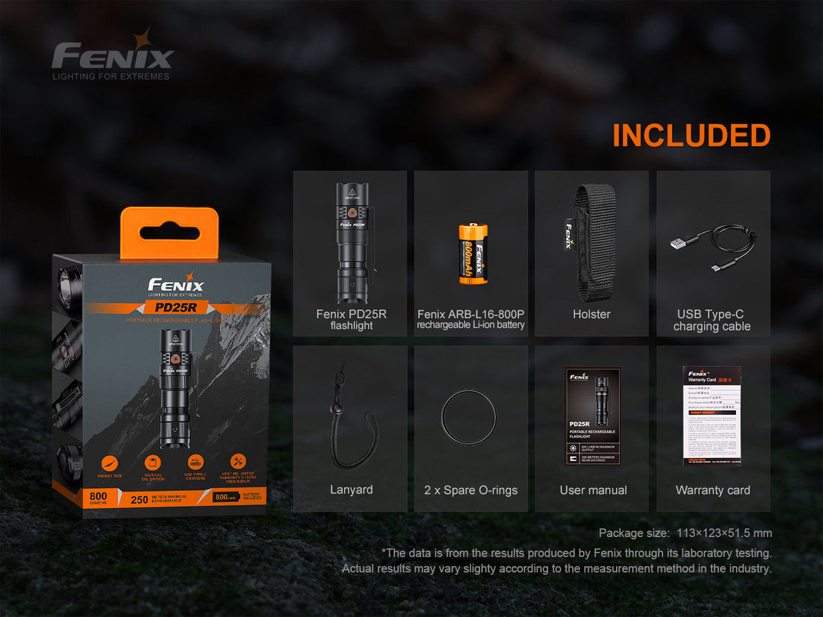 Fenix PD25R Rechargeable LED Flashlight — view 14