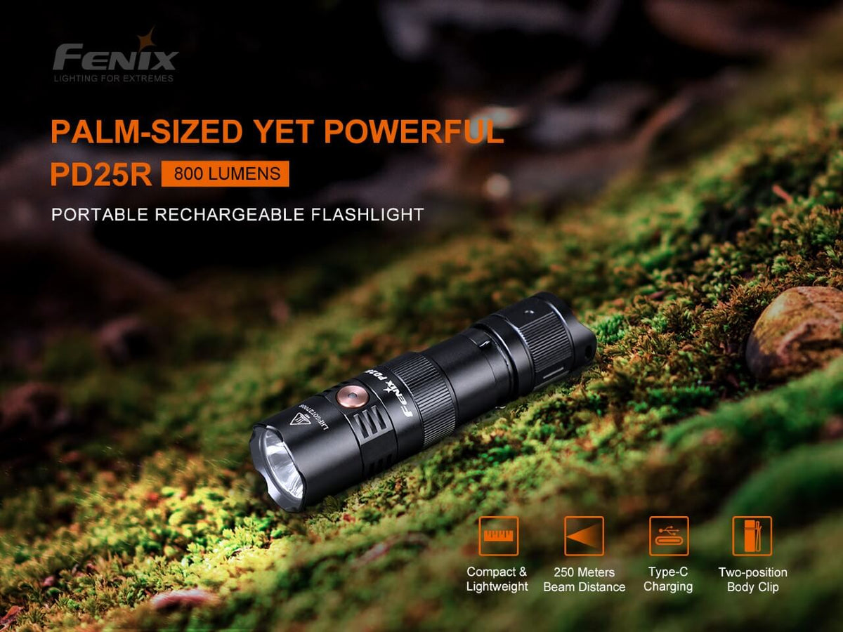 Fenix PD25R Rechargeable LED Flashlight — view 3