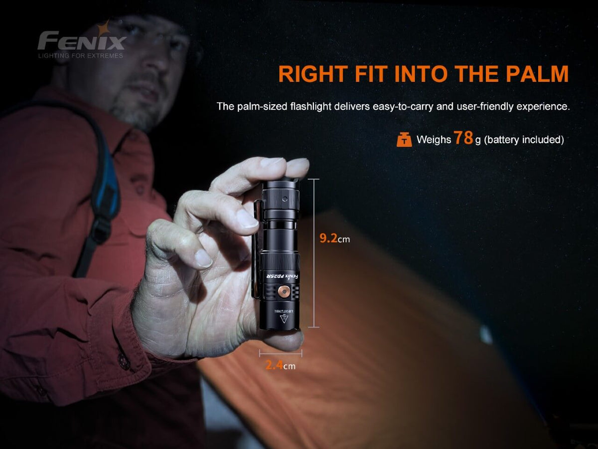 Fenix PD25R Rechargeable LED Flashlight — view 2