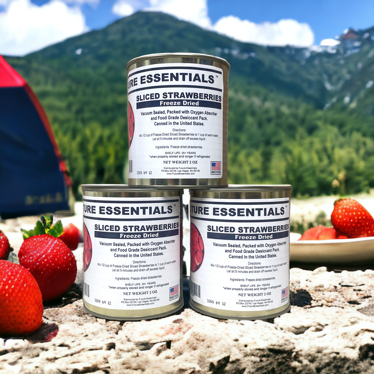 Future Essentials Freeze Dried Sliced Strawberries — view 5