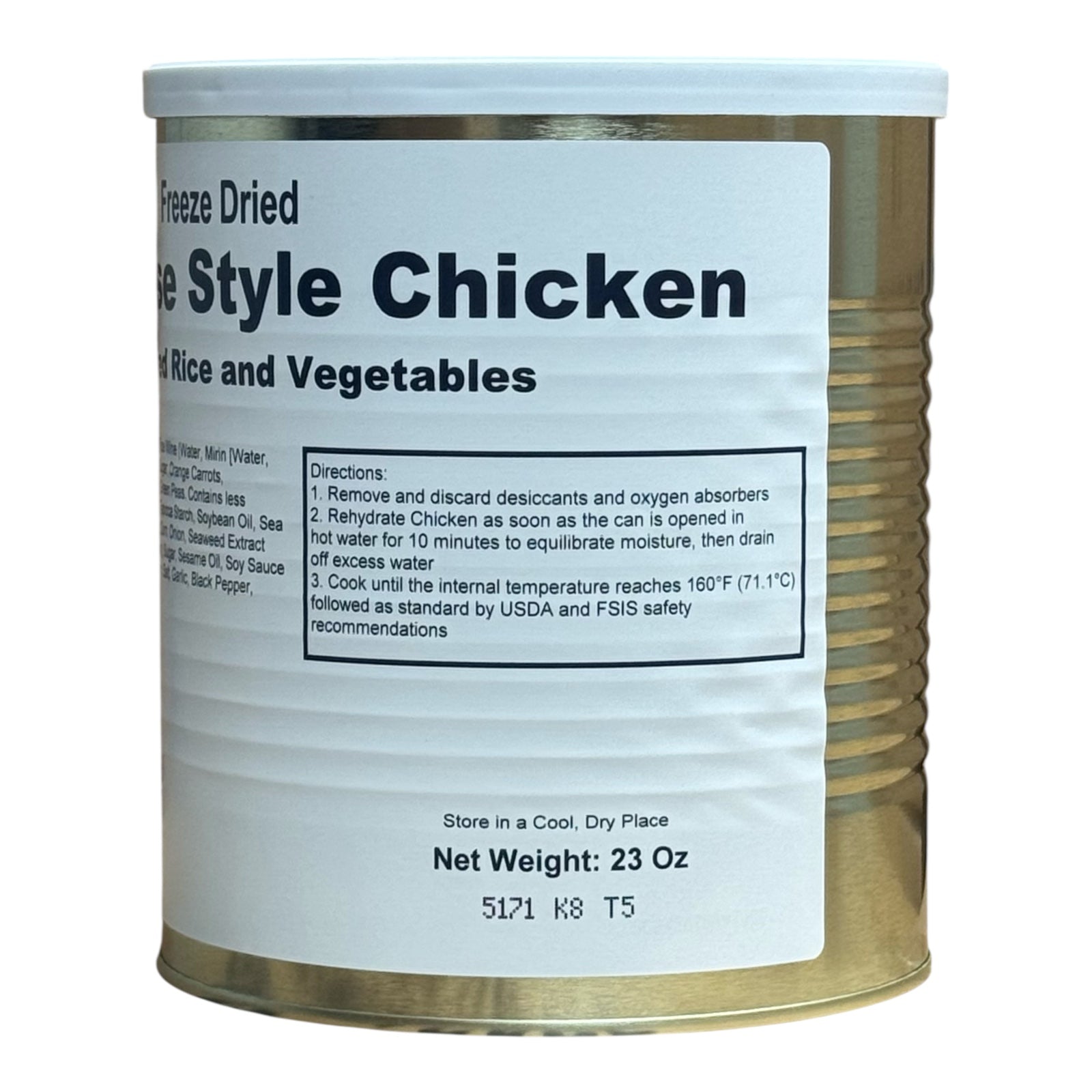 Freeze-Dried Japanese-Style Chicken with Fried Rice & Vegetables — Military Surplus