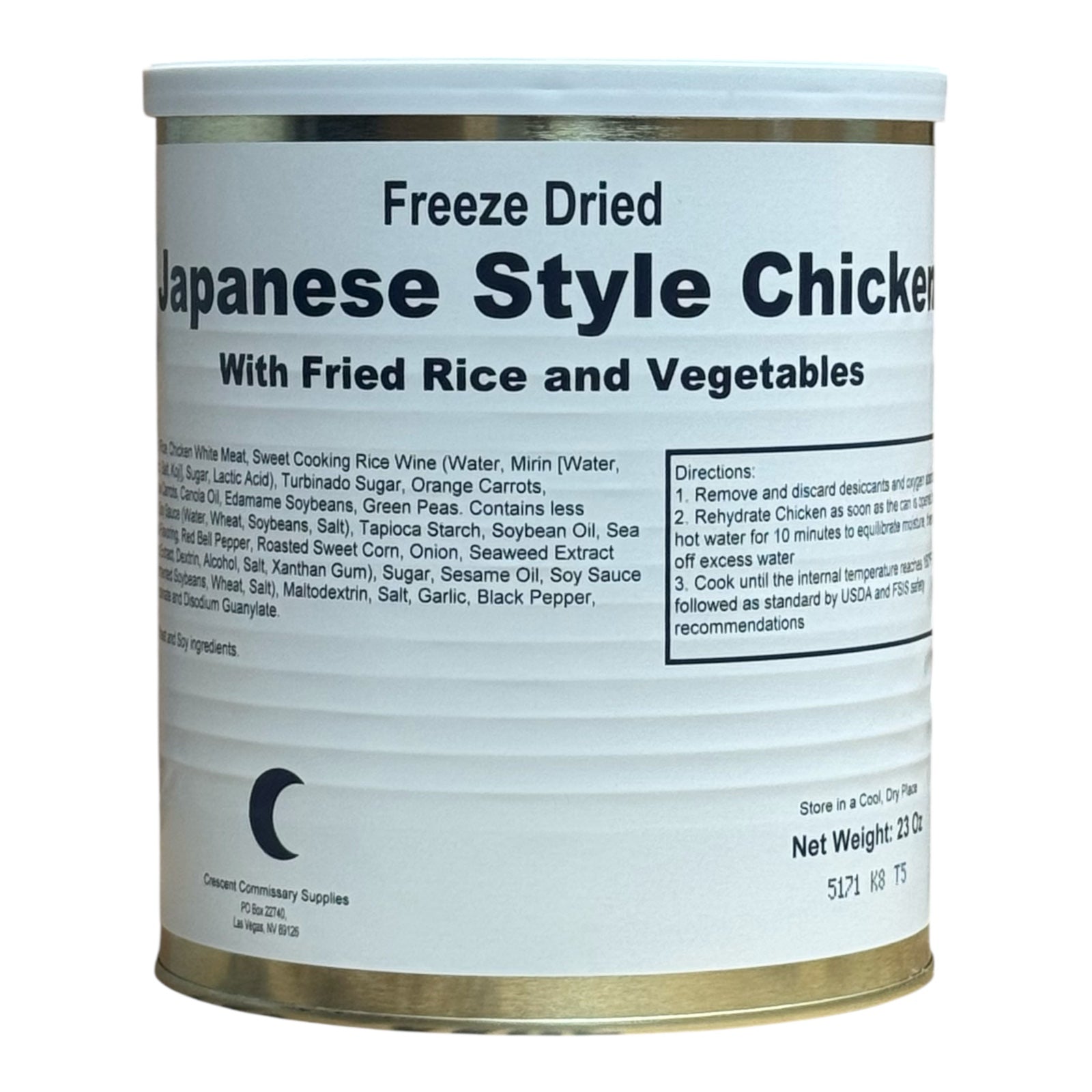 Freeze-Dried Japanese-Style Chicken with Fried Rice & Vegetables — Military Surplus