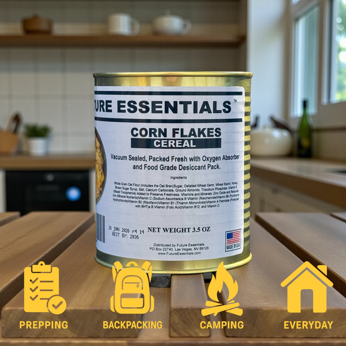 Future Essentials Corn Flakes Cereal. #2.5 Can — view 5