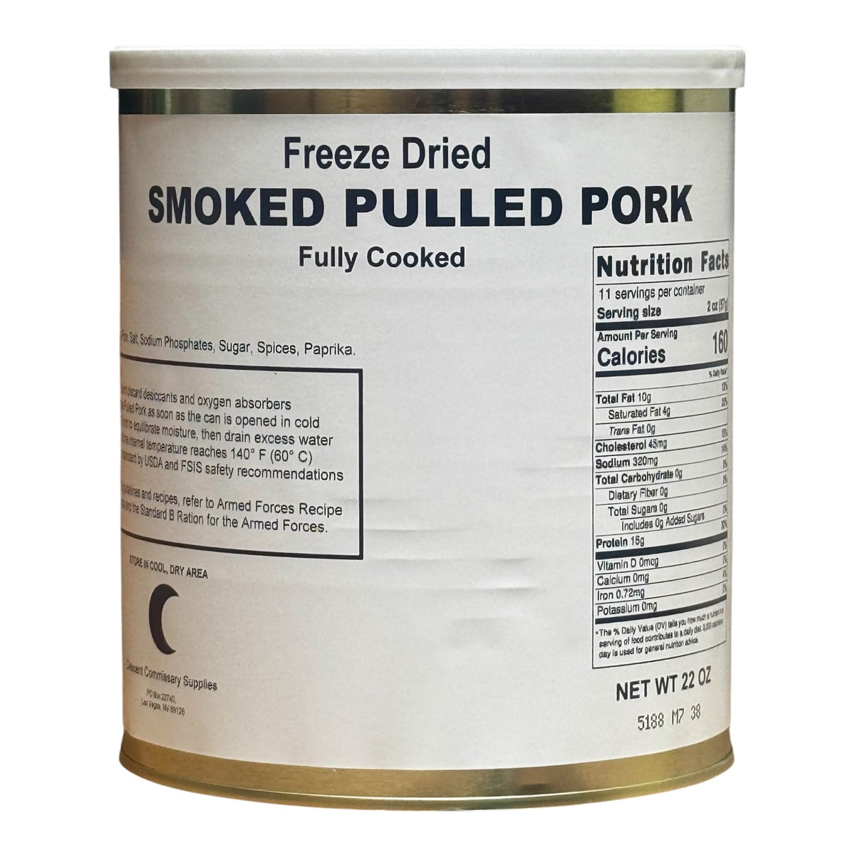 Military Surplus Freeze Dried Pulled Pork — view 2