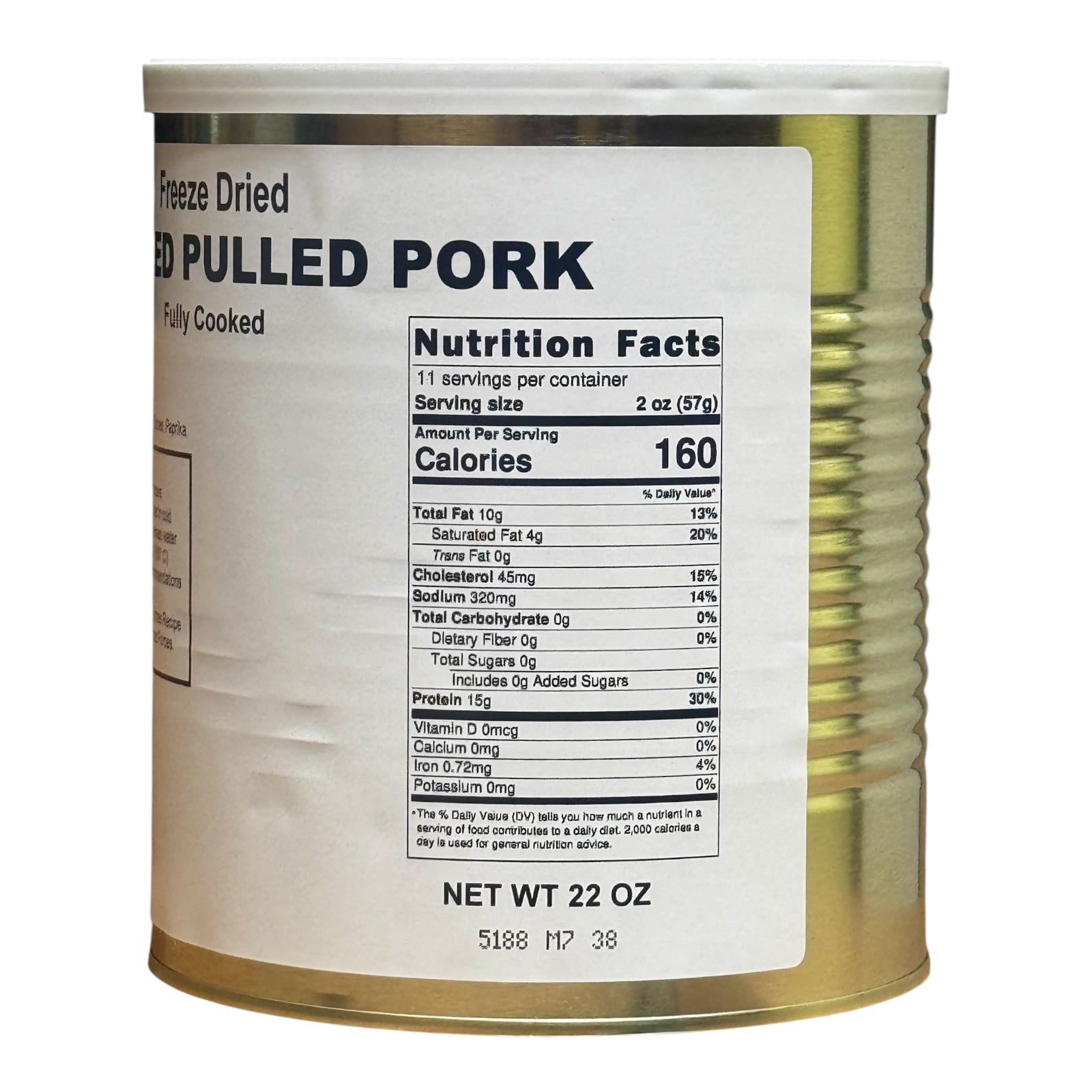 Military Surplus Freeze Dried Pulled Pork — view 3