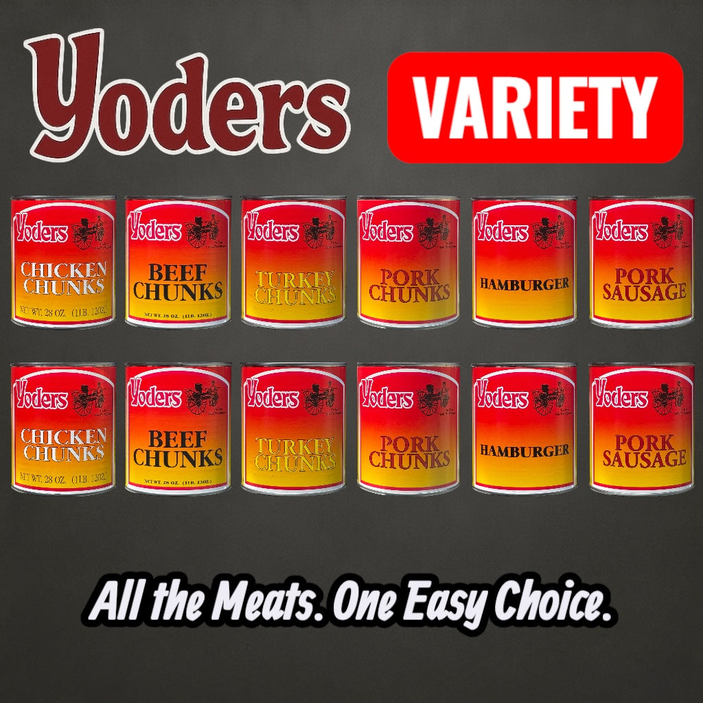 Case (12 Cans) Variety Pack of Yoder's Fresh Canned Meats — view 8