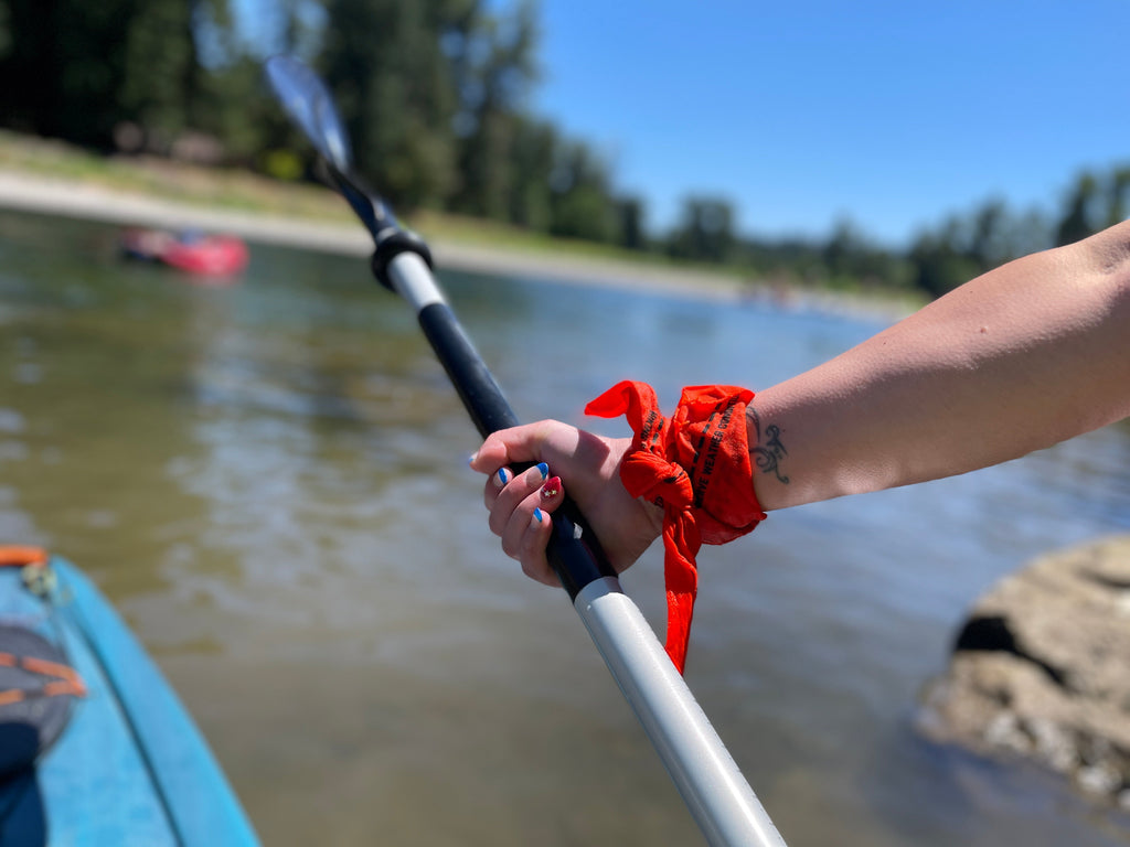 Survival Bandana with Printed Survival Instructions — Made in USA