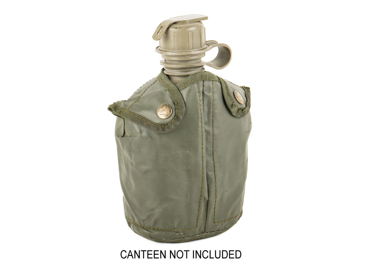 Belgian OD Vinyl 1-Quart Canteen Pouch — Used