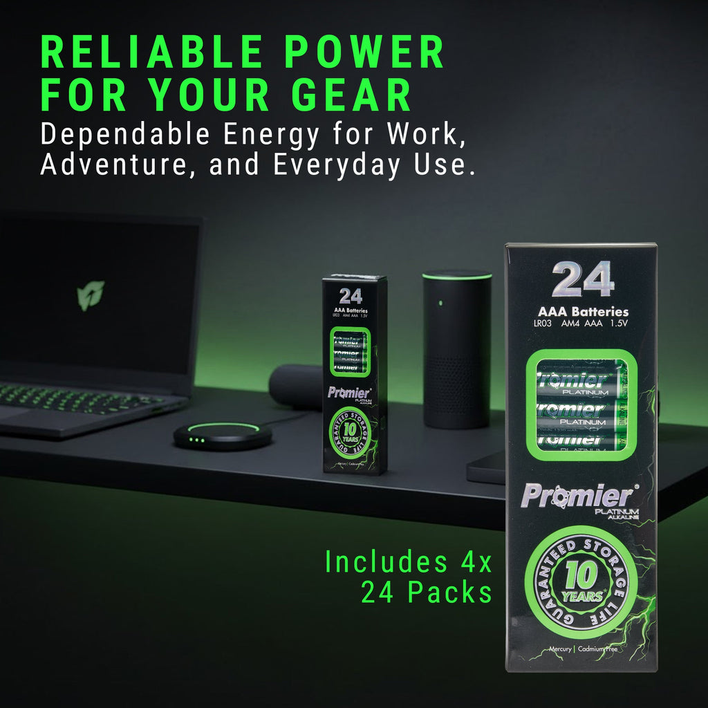 Promier® AAA Platinum Alkaline Battery 96 Pack