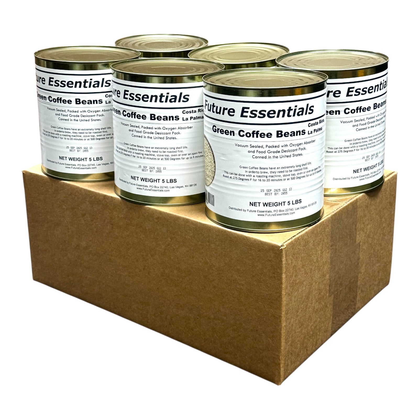 Future Essentials Costa Rican La Palma Green Coffee Beans — #10 Can