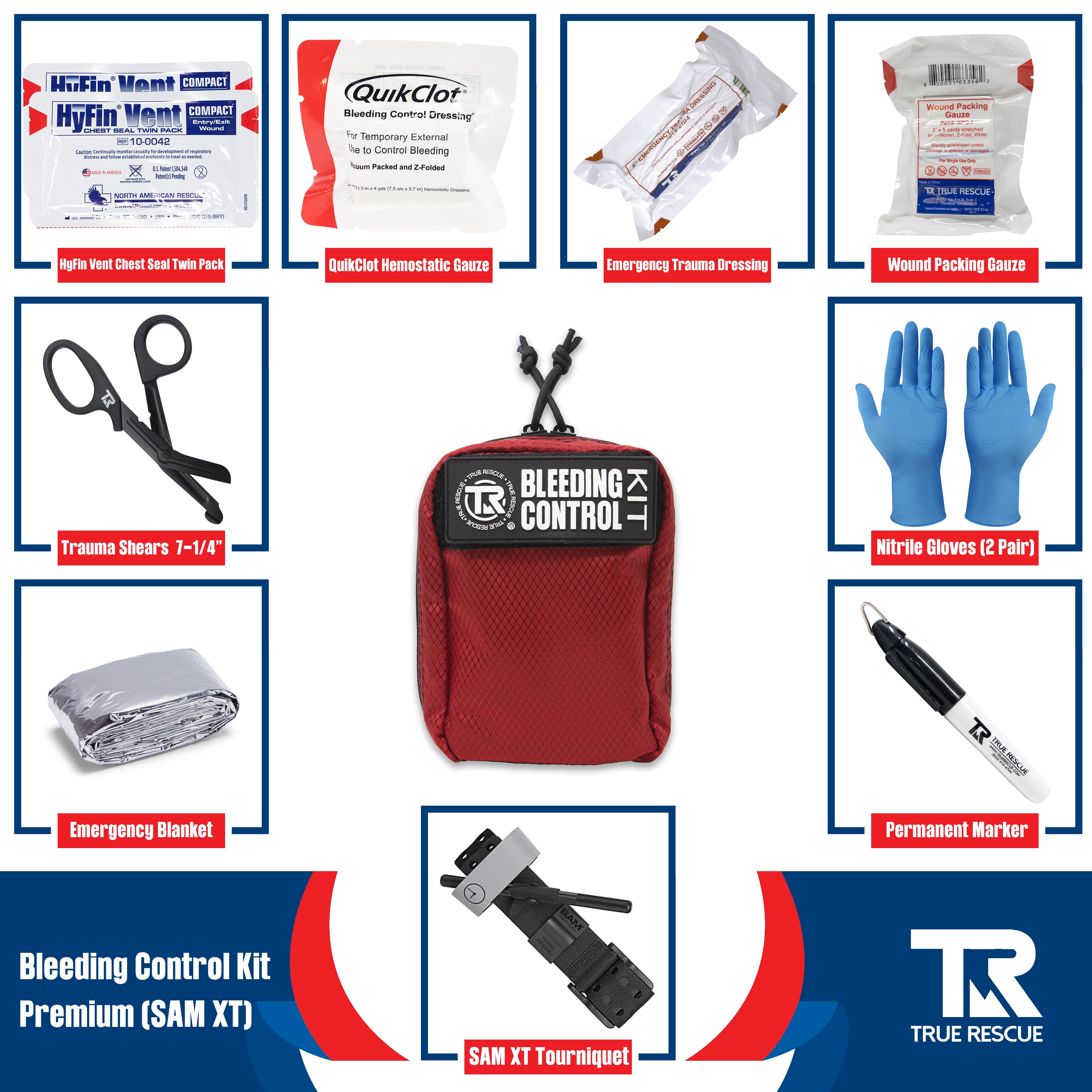 Bleeding Control Kit by True Rescue
