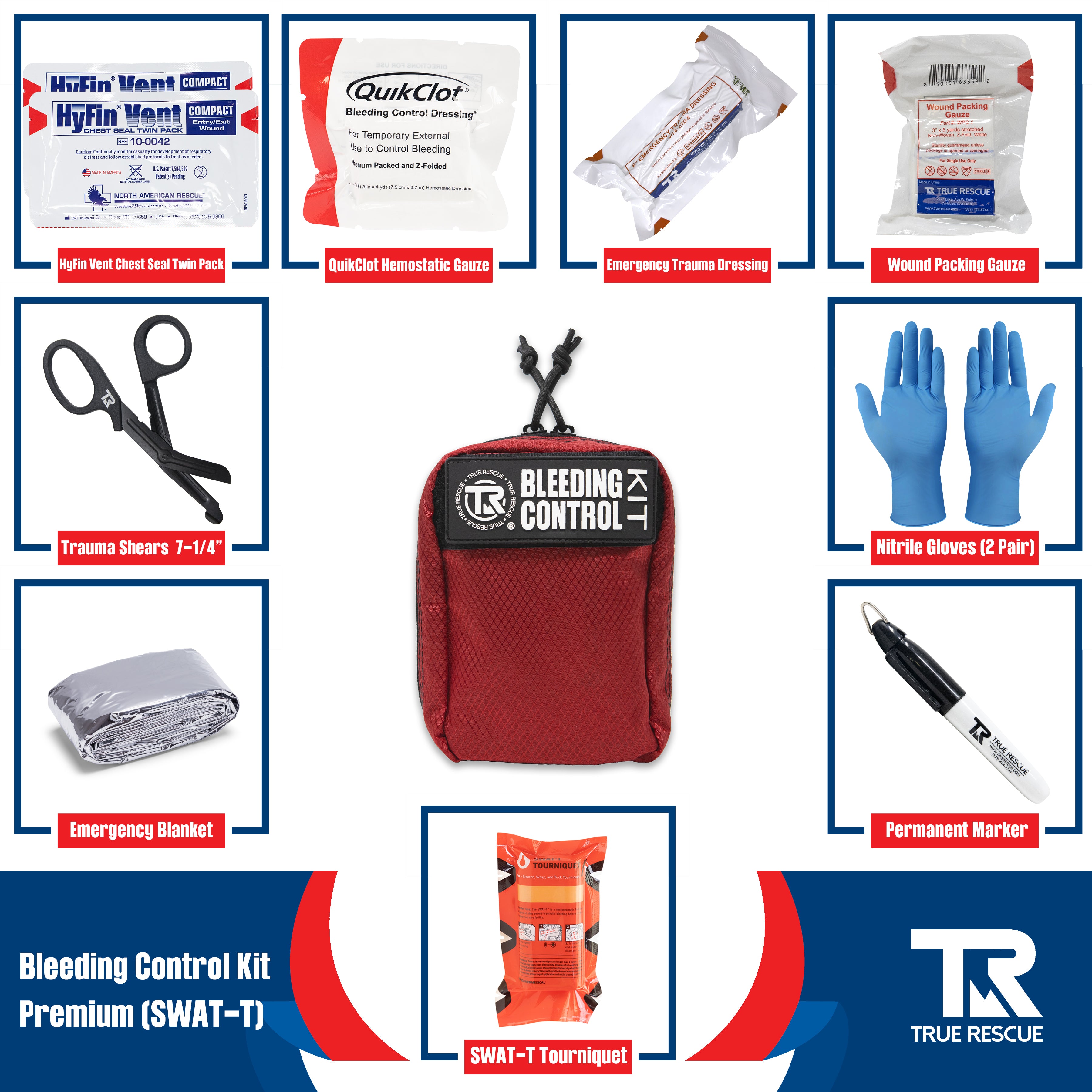 Bleeding Control Kit by True Rescue