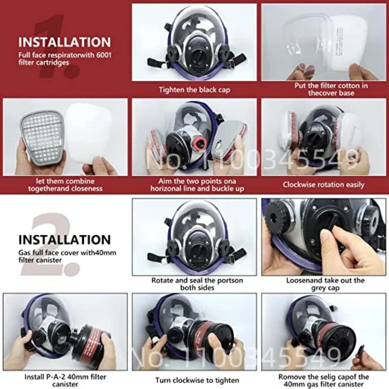 Full face respirator Gas Mask tactical-survival — view 5