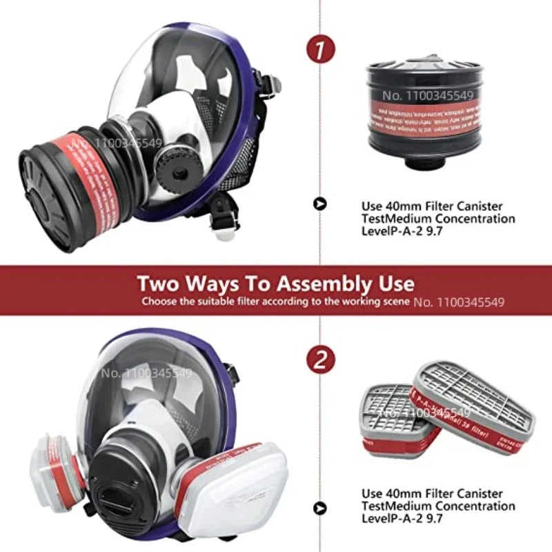 Full face respirator Gas Mask tactical-survival — view 2