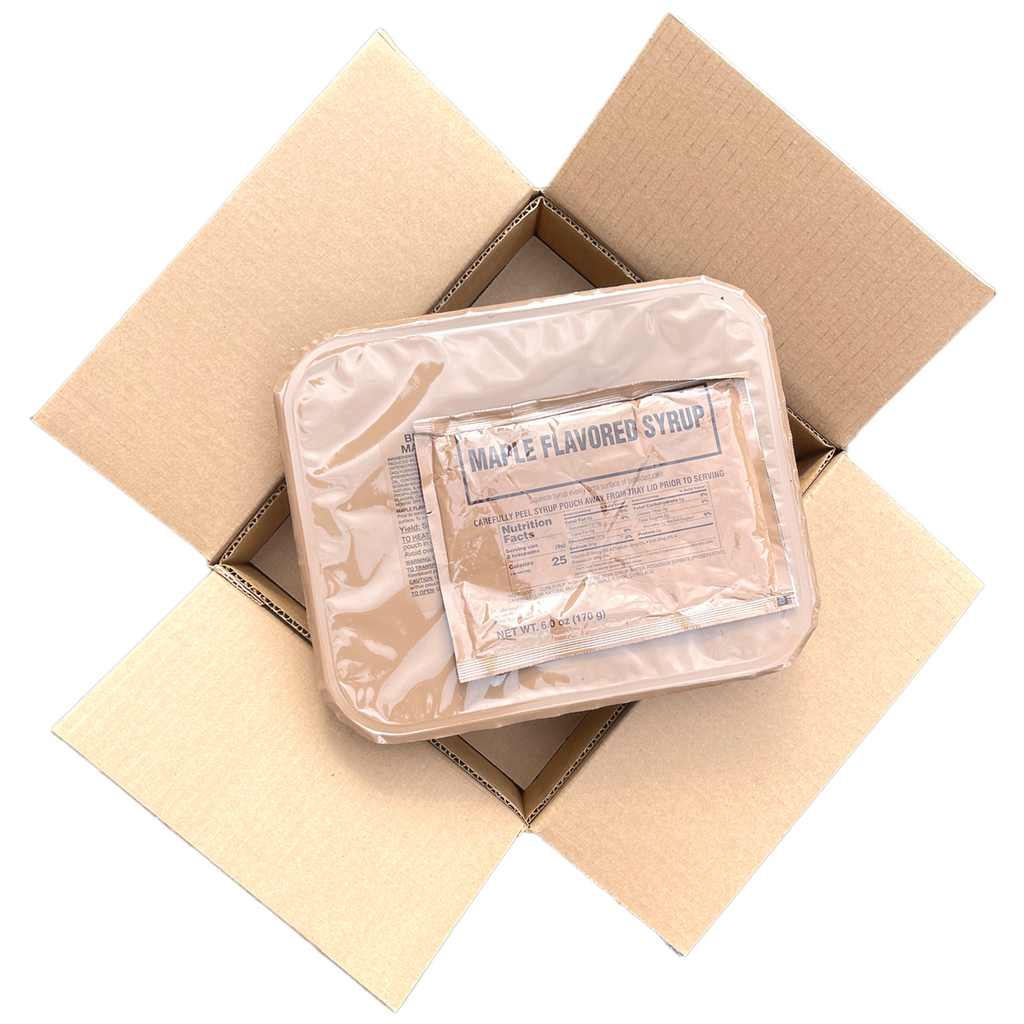 Military MRE Tray Pack — Breakfast Cake with Maple Syrup (UGR Component)