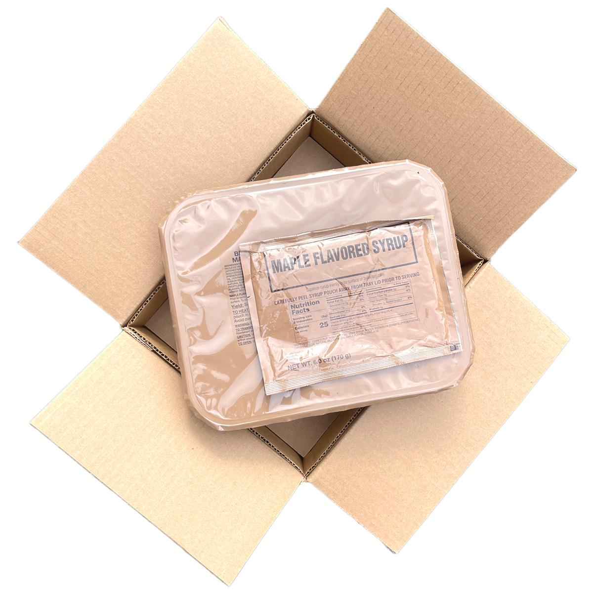 Military MRE Tray Pack — Breakfast Cake with Maple Syrup (UGR Component) — view 4
