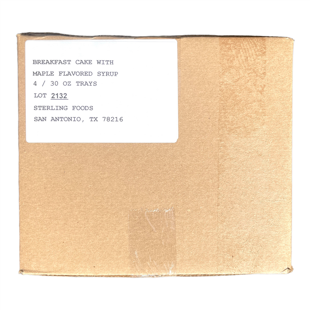 Military MRE Tray Pack — Breakfast Cake with Maple Syrup (UGR Component)