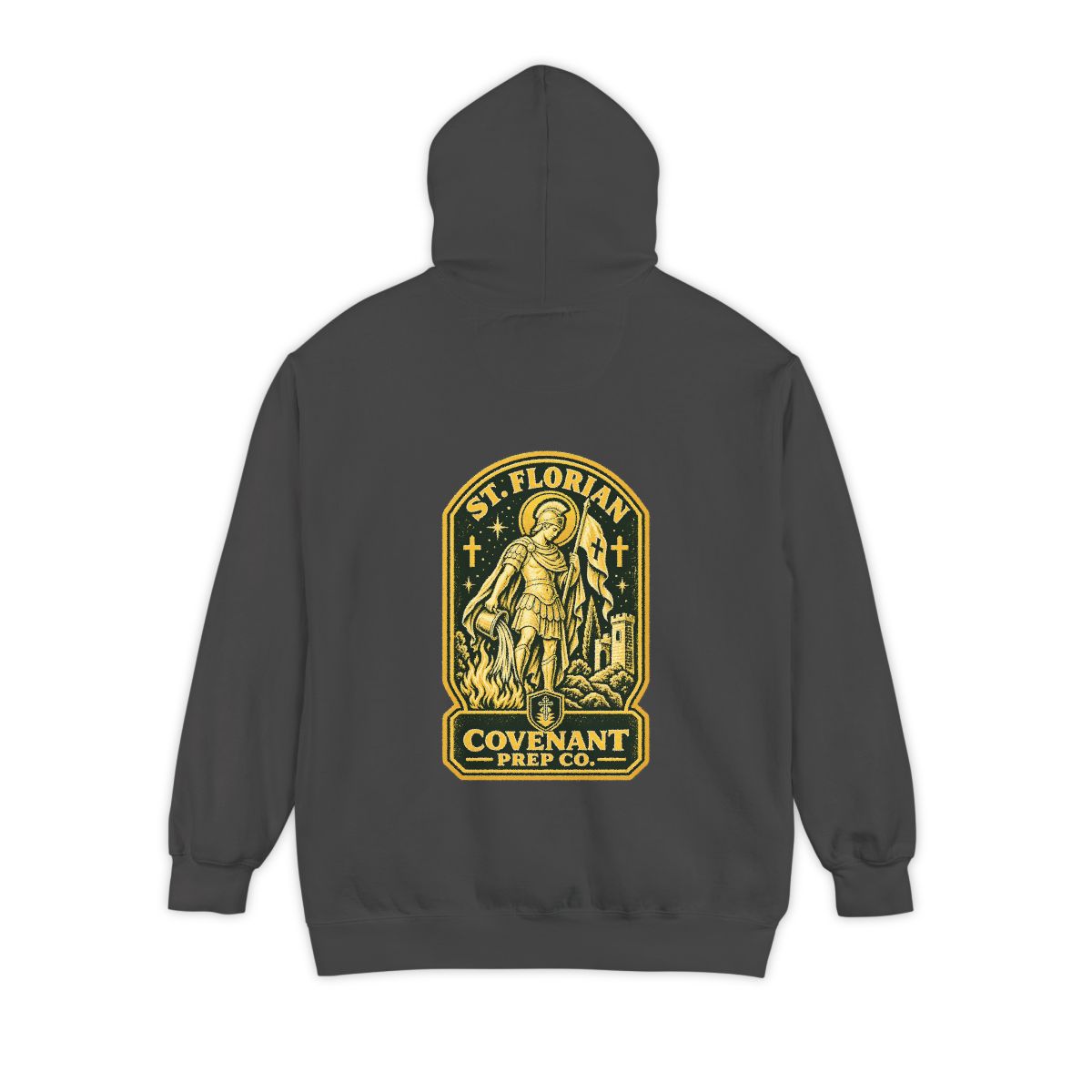 St. Florian Gold Arch printed across the back