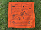 Survival Bandana with Printed Survival Instructions — Made in USA
