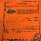 Survival Bandana with Printed Survival Instructions — Made in USA