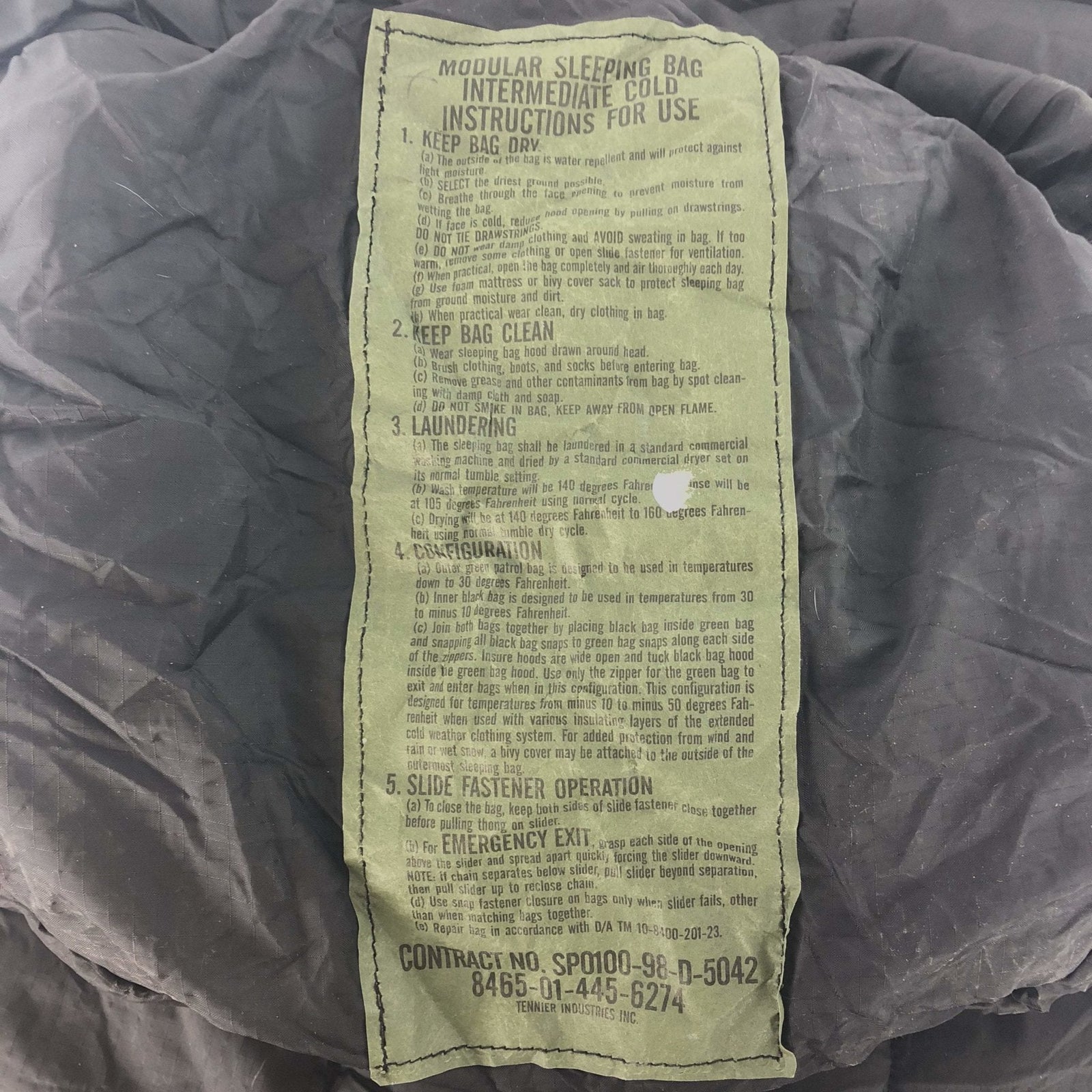 USGI Modular Sleep System (MSS) Intermediate Bag — view 2