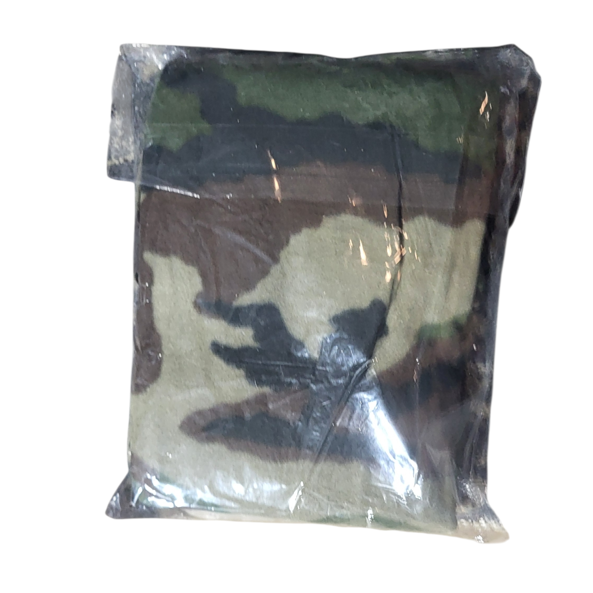 French CCE Camo Fleece Shirt with Zipper — New, Unissued