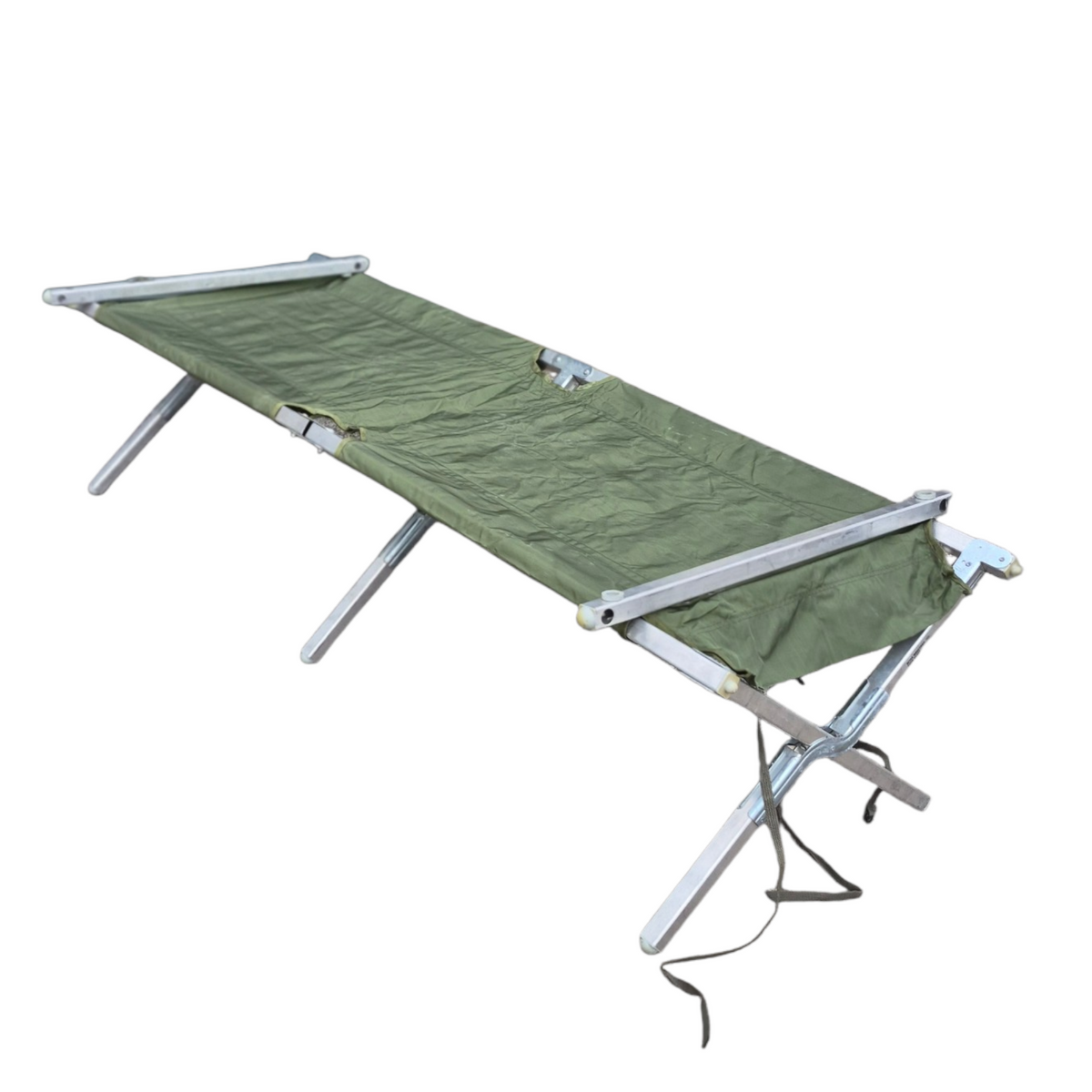 Army Green Folding Metal Sleeping Cot — Surplus