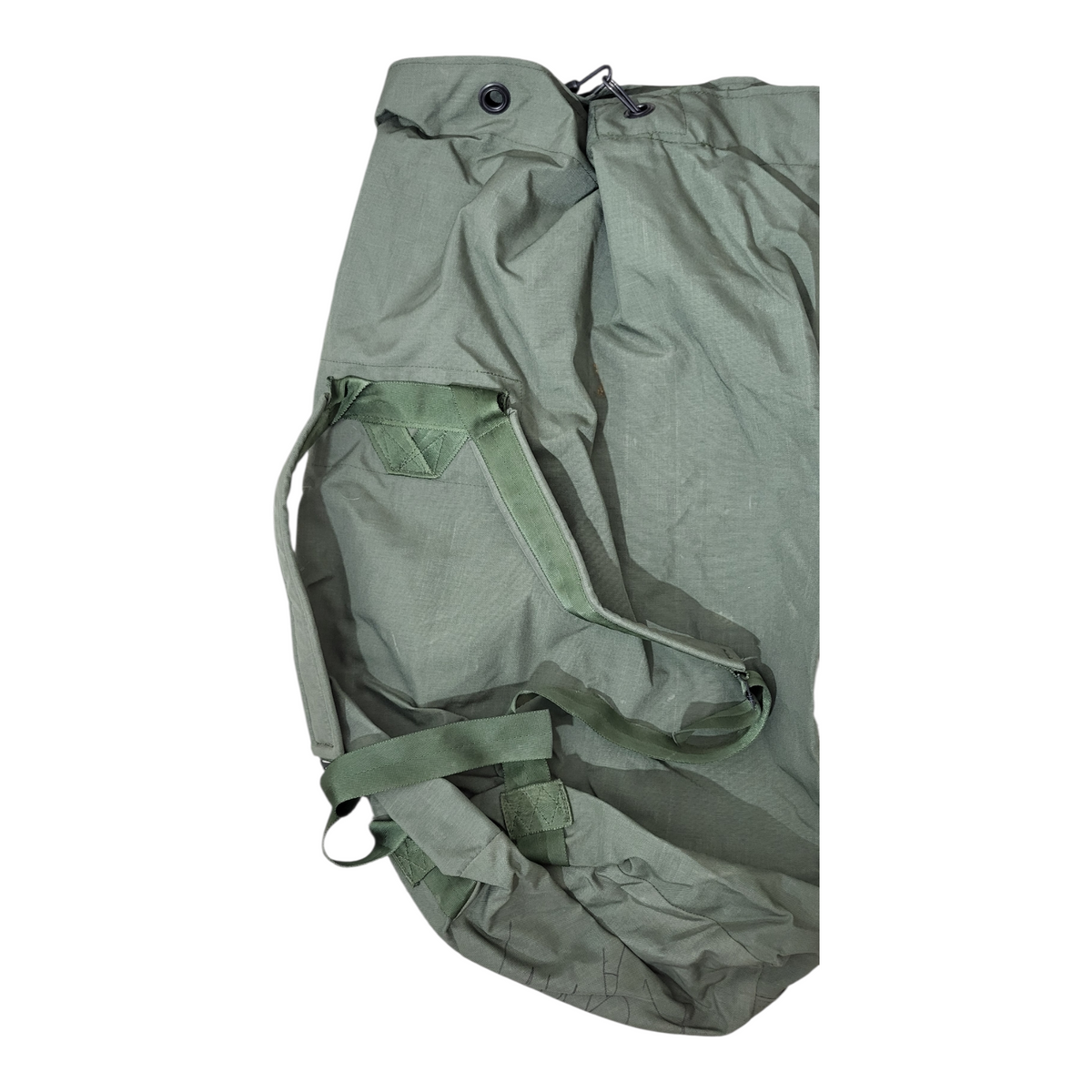 USGI Green Duffle Bag, Top-Load Sea Bag — Issued